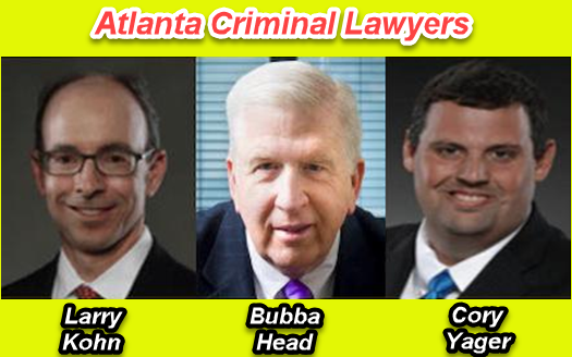 Larry Kohn, Bubba Head, and Cory Yager are top Atlanta criminal lawyers who handle DUI cases, drug possession, sex crimes, assault and battery, shoplifting and theft, and domestic violence cases.