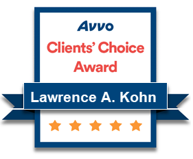 Atlanta criminal defense lawyer Larry Kohn received an AVVO Client's Choice Award for outstanding legal representation on cases including failure to obey traffic control device in Georgia.