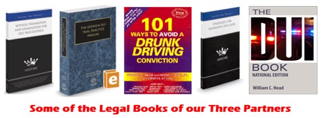 Atlanta criminal defense attorneys Bubba Head, Larry Kohn, and Cory Yager author many books on DUI and other law. Their book titles include 101 Ways to Avoid a Drunk Driving Conviction and The DUI Book.