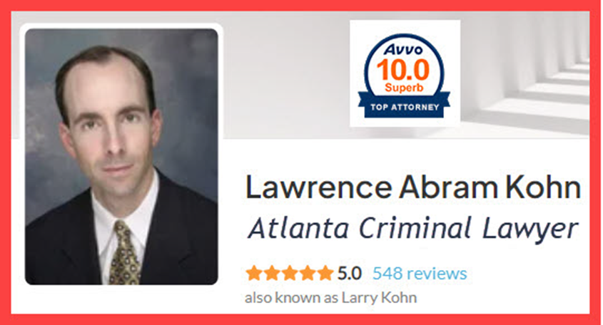 Georgia criminal lawyer Larry Kohn has over 25 years of courtroom experience where he defends clients accused of DUI, sex crimes, assault and battery, and theft.