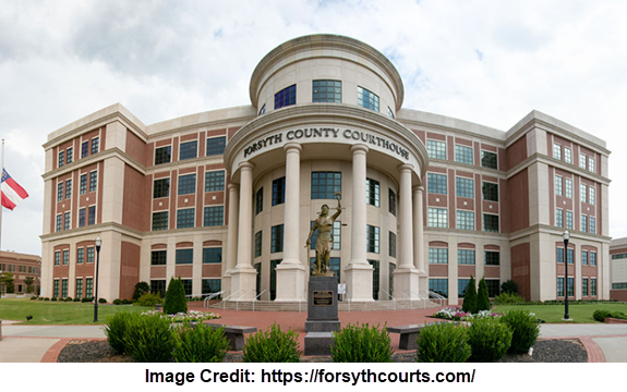 The Forsyth County Courthouse in Cumming GA houses the Forsyth County State Court, which is where our criminal defense lawyers defend clients against charges of DUI, sex crimes, and drug crimes.