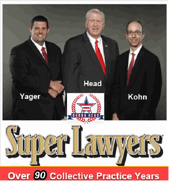 Atlanta criminal defense lawyers Cory Yager, Bubba Head, and Larry Kohn have a combined 90 years of courtroom litigation experience, including going to trial on many cases.