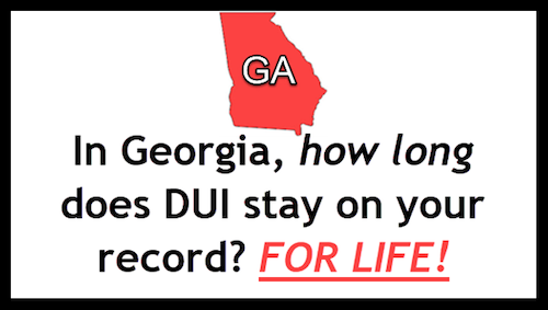 A conviction for DUI stays on your criminal record for life with no possibility of expungement. This is true even for first DUI offenses.