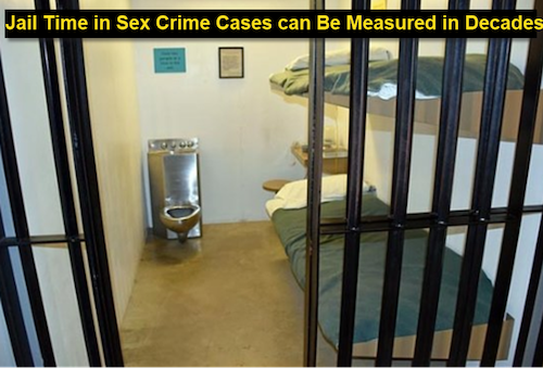 Jail time for a sex crime conviction will be measured in decades, not years. Your charges may be classified as misdemeanor or felony depending on the severity of the crime committed.