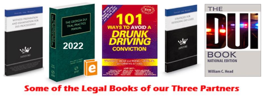 Legal book authors Bubba Head, Cory Yager, and Larry Kohn write DUI practice manuals each year for fellow Smyrna GA DUI attorneys who want to become the best lawyers near me they can be.