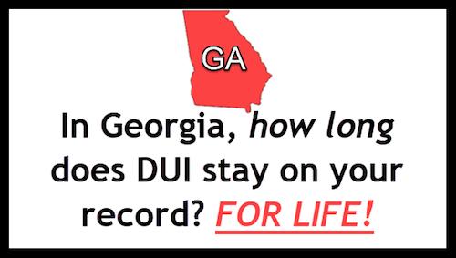 A conviction for DUI stays on your criminal record for life with no possibility of expungement. This is true even for first DUI offenses.