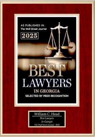 Best Lawyers in Georgia as published in the Wall Street Journal was awarded to Bubba Head for 2025 for outstanding legal defense in Fulton County, Cobb County, and DeKalb County. Free lawyer consultation and payment plans.