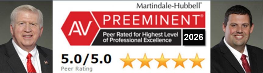 Martindale-Hubbell AV Preeminent 2026 rated attorneys with perfect 5.0 peer rating